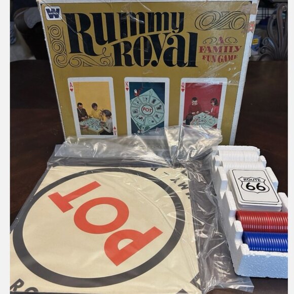 Vintage 1965 Rummy Royal Board Card Game Whitman Sealed Game Sheet Complete - Picture 1 of 7